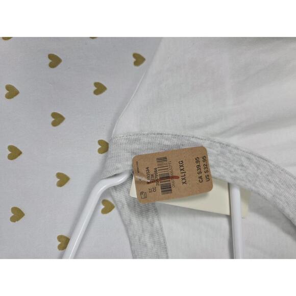 Victorias Secret PINK NEW NWT Rainbow Logo Ringer Tee shirt 2XL XXL - Picture 3 of 4